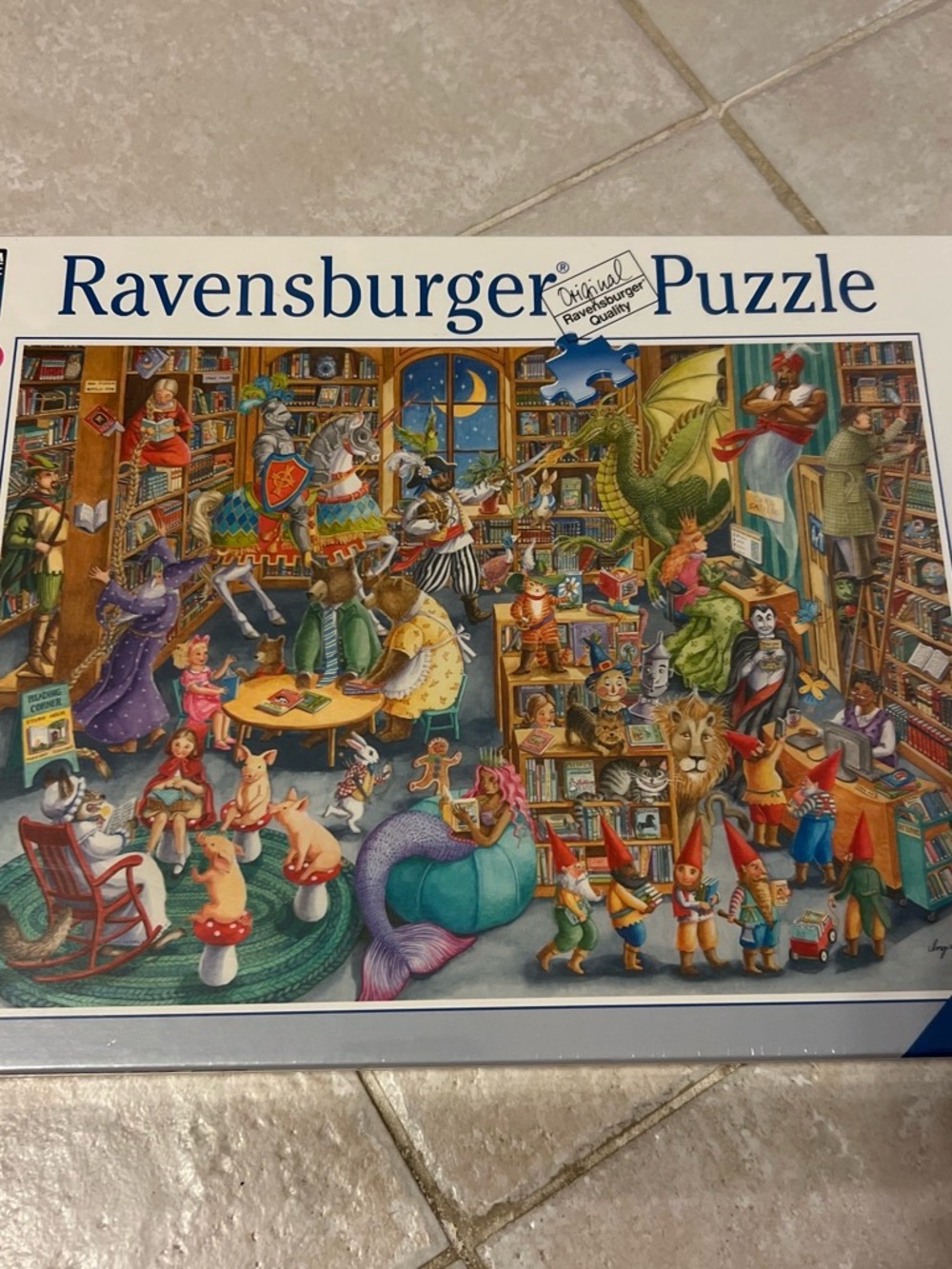 Ravensburger Puzzle - Colorful Storybook Library Adventure